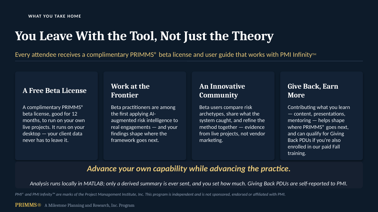Frontiers webinar — slide 2 of 7: what you take home